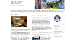 Desktop Screenshot of eco-habitat.net
